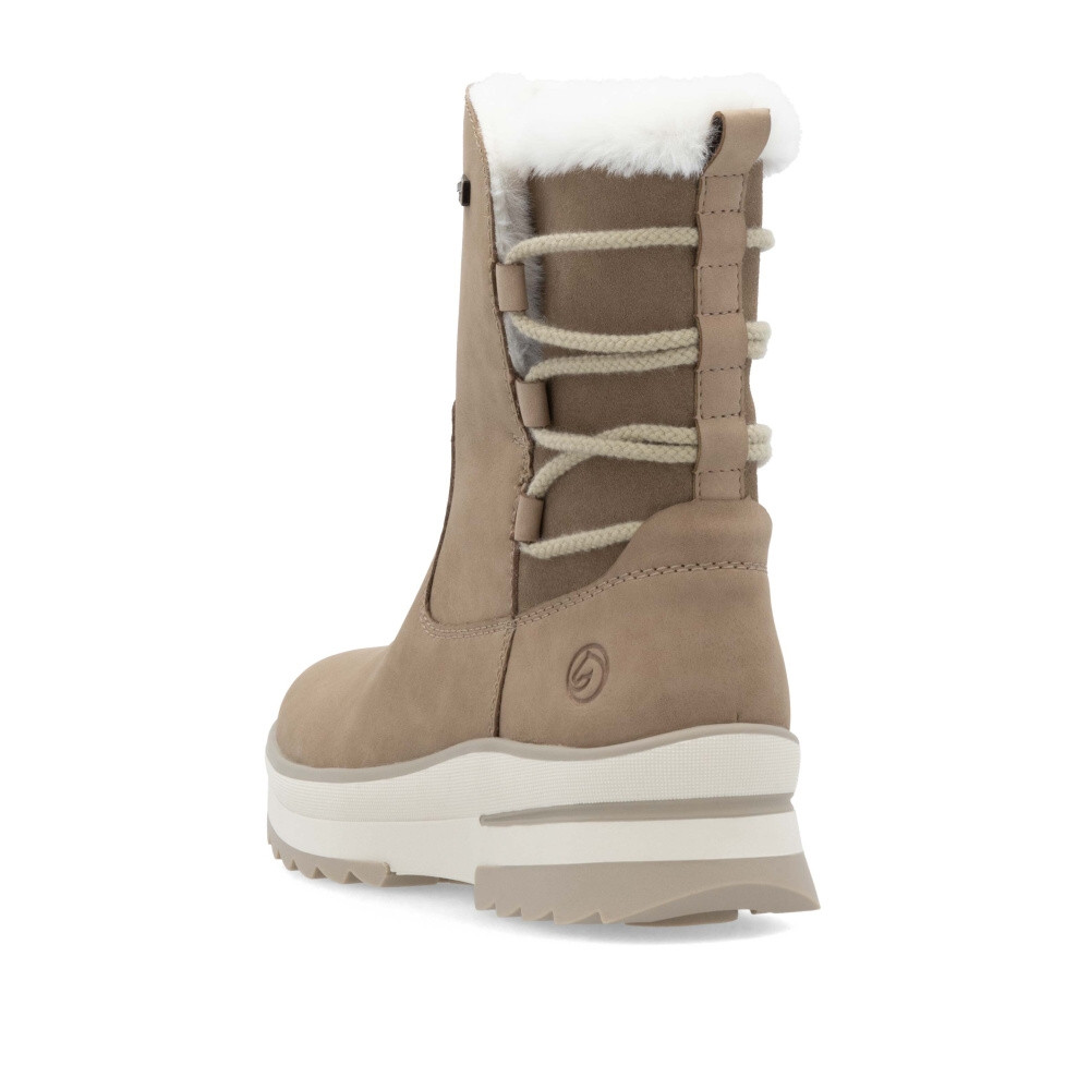 detail Dámská kotníková obuv REMONTE D2B72-20 béžová W4