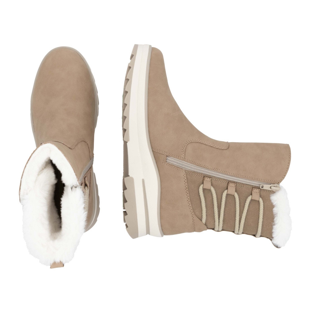 detail Dámská kotníková obuv REMONTE D2B72-20 béžová W4