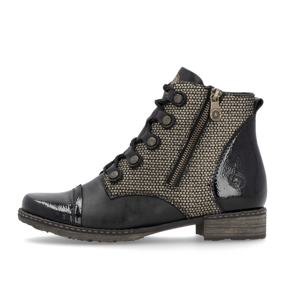 detail Dámská kotníková obuv REMONTE D4391-03 černá W4