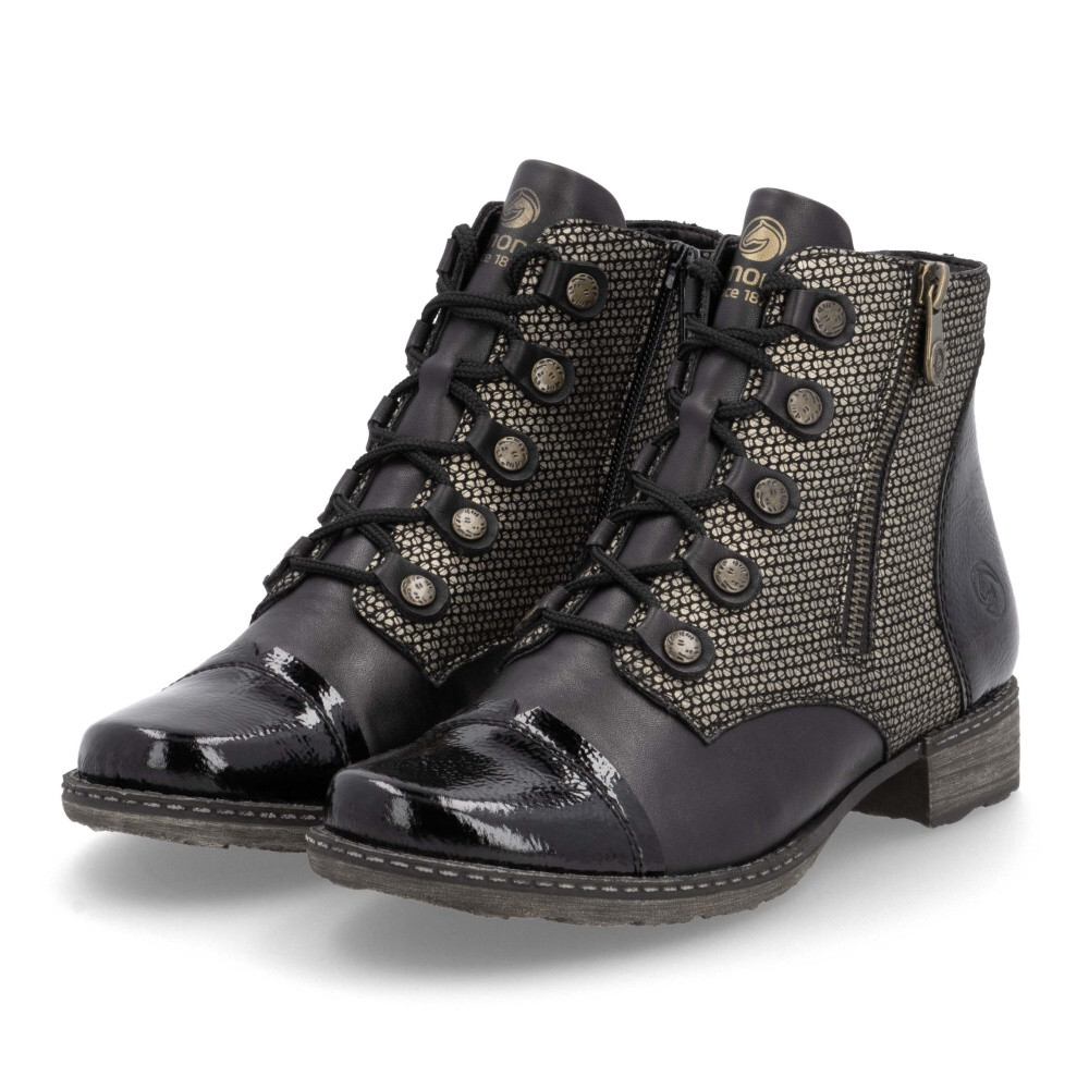 detail Dámská kotníková obuv REMONTE D4391-03 černá W4