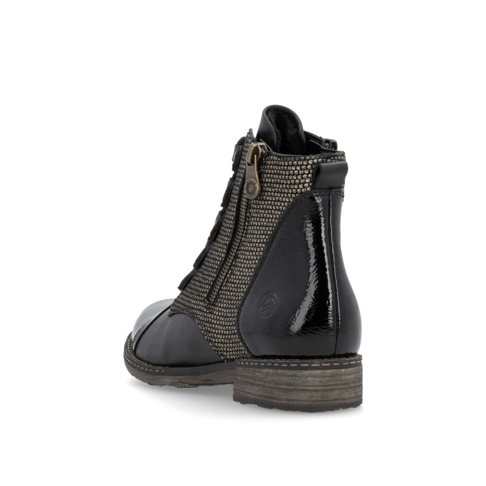 detail Dámská kotníková obuv REMONTE D4391-03 černá W4