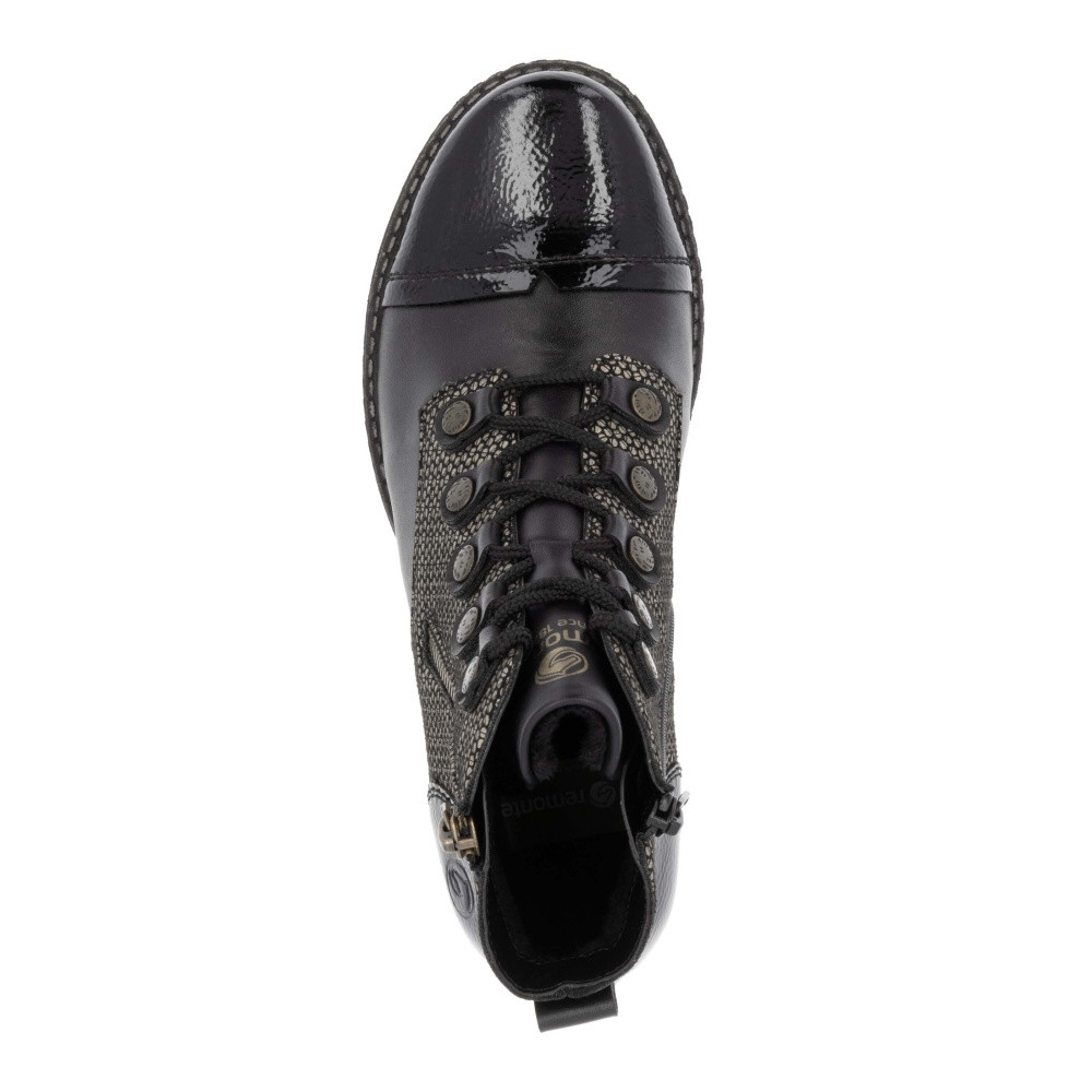 detail Dámská kotníková obuv REMONTE D4391-03 černá W4