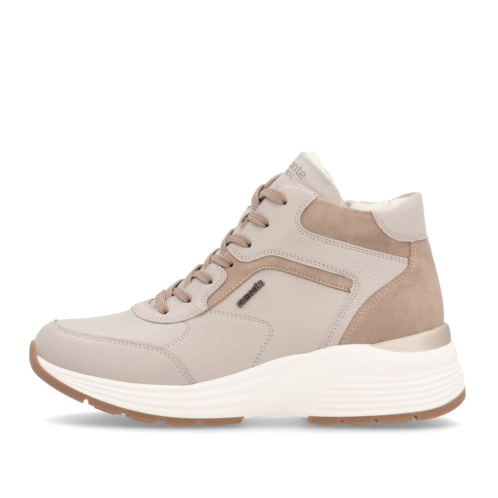 detail Dámská kotníková obuv REMONTE D6683-60 béžová W4