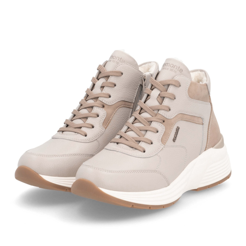 detail Dámská kotníková obuv REMONTE D6683-60 béžová W4