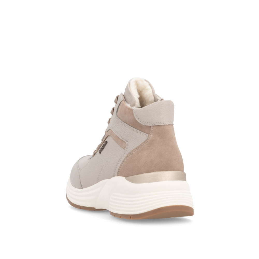 detail Dámská kotníková obuv REMONTE D6683-60 béžová W4