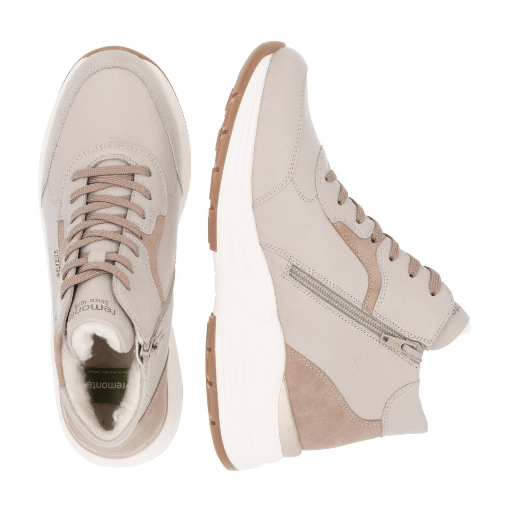 detail Dámská kotníková obuv REMONTE D6683-60 béžová W4