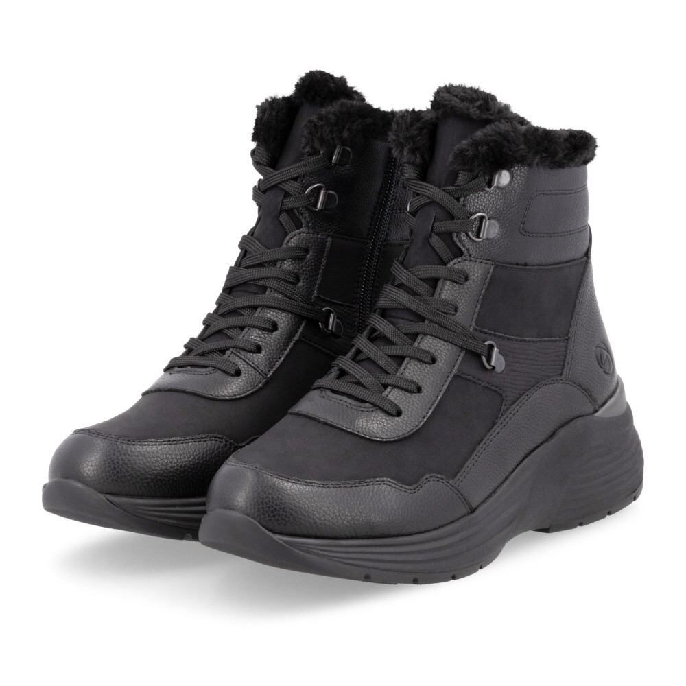 detail Dámská kotníková obuv REMONTE D6684-02 černá W4