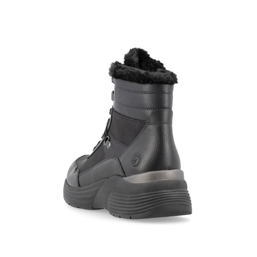 detail Dámská kotníková obuv REMONTE D6684-02 černá W4