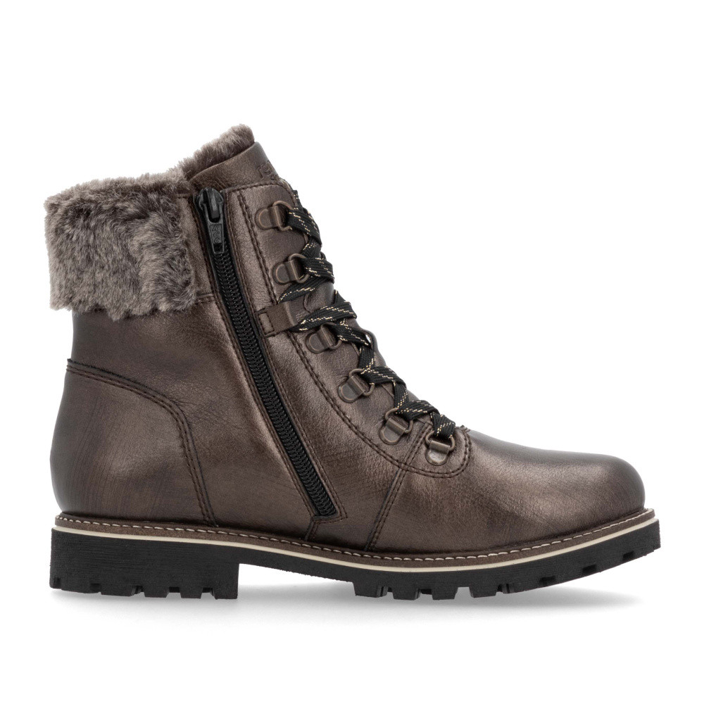 detail Dámská kotníková obuv REMONTE D8483-25 hnědá W4