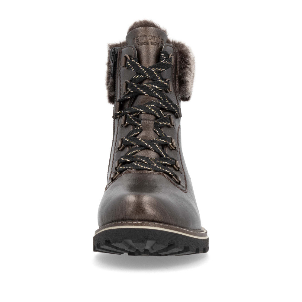 detail Dámská kotníková obuv REMONTE D8483-25 hnědá W4