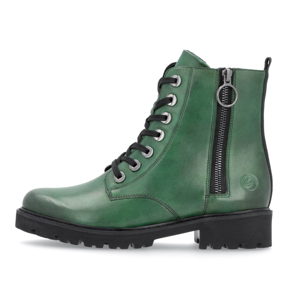 detail Dámská kotníková obuv REMONTE D8671-53 zelená W4