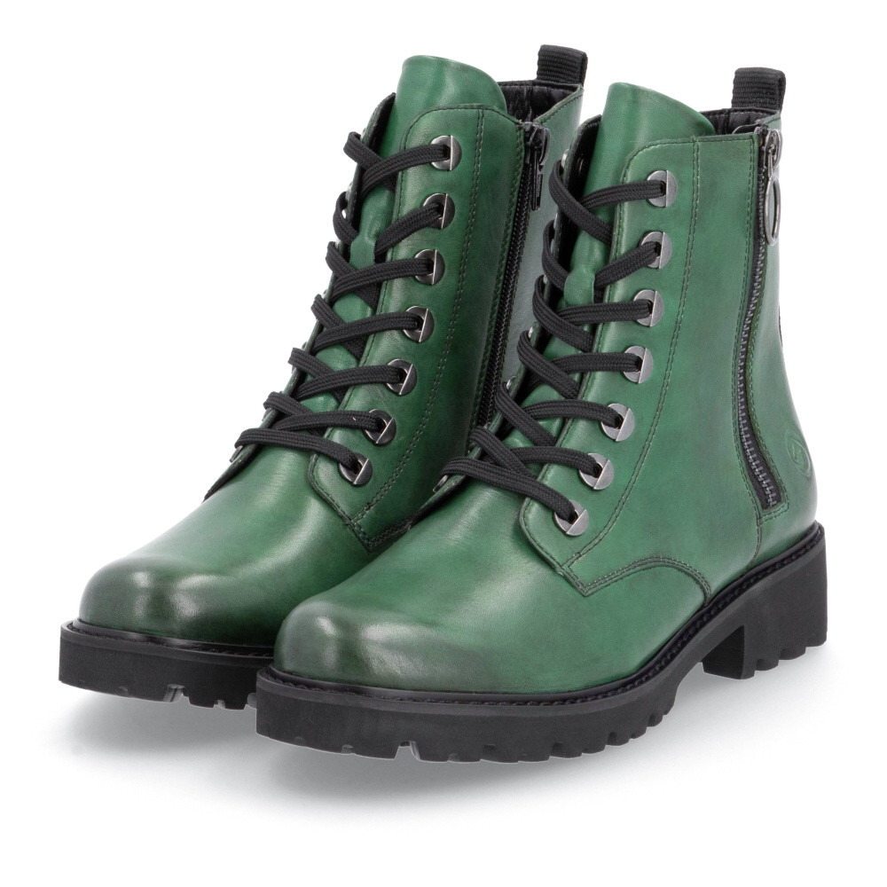 detail Dámská kotníková obuv REMONTE D8671-53 zelená W4