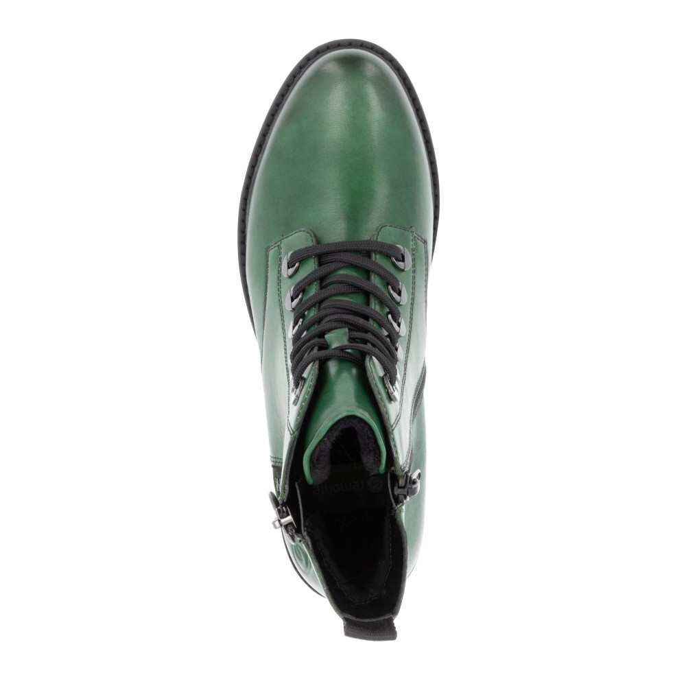 detail Dámská kotníková obuv REMONTE D8671-53 zelená W4