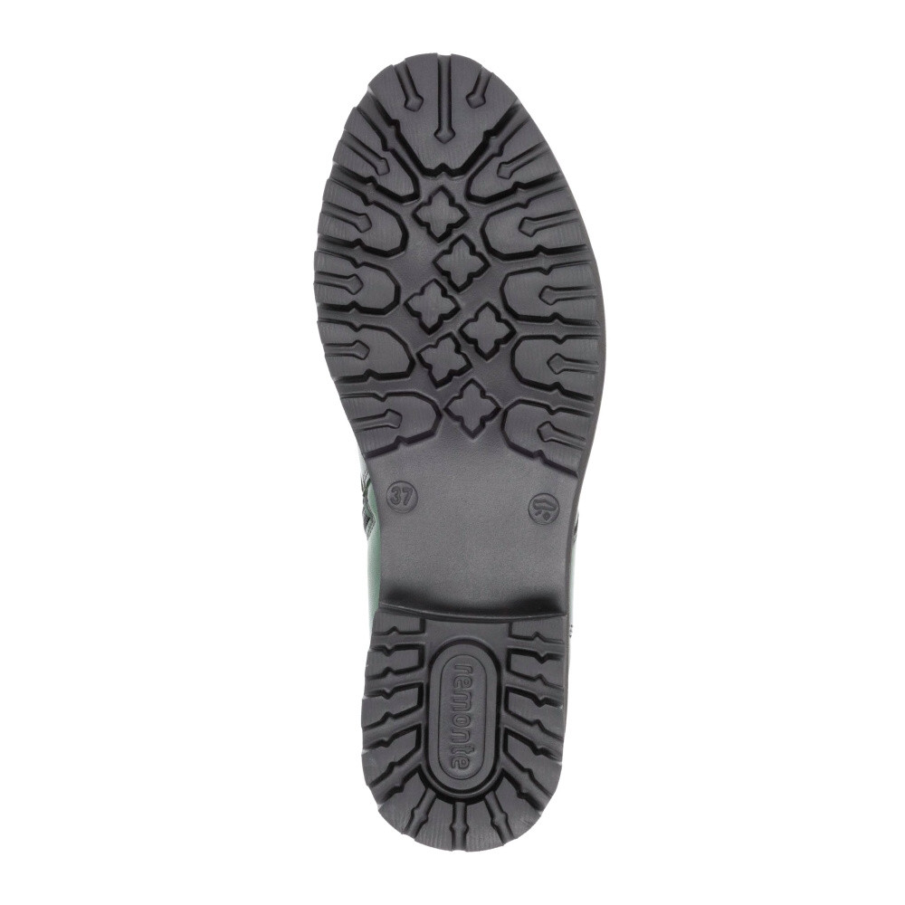 detail Dámská kotníková obuv REMONTE D8671-53 zelená W4