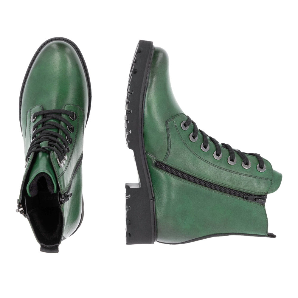 detail Dámská kotníková obuv REMONTE D8671-53 zelená W4