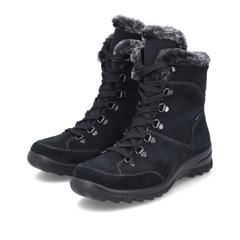 detail Dámská kotníková obuv RIEKER L7145-00 černá W4