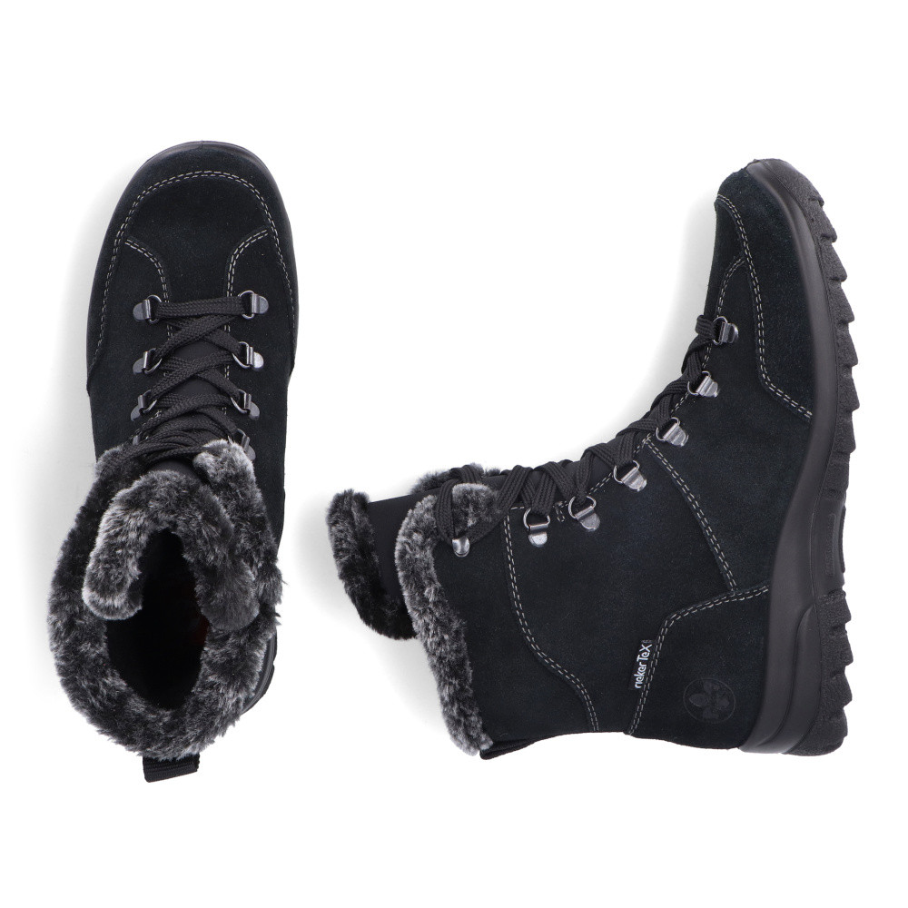 detail Dámská kotníková obuv RIEKER L7145-00 černá W4