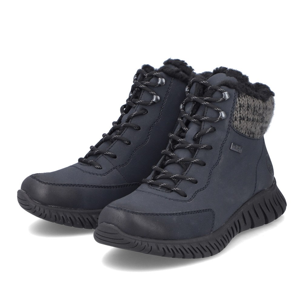 detail Dámska členková obuv RIEKER M5310-14 modrá W4