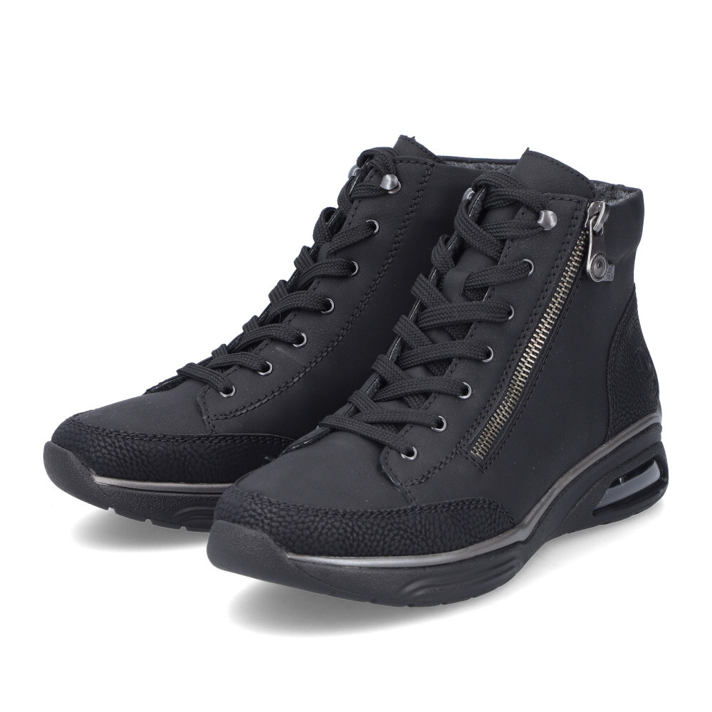 detail Dámska členková obuv RIEKER M5610-00 čierna W4