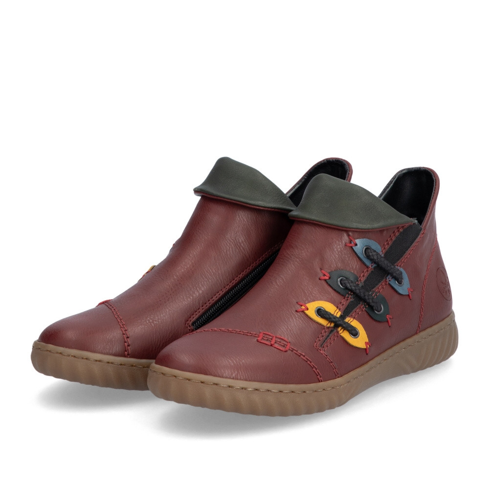 detail Dámska členková obuv RIEKER N0950-35 červená W4