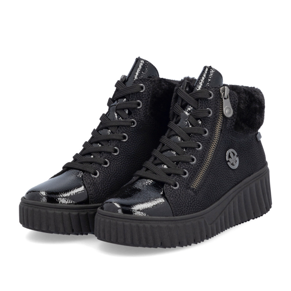 detail Dámská kotníková obuv RIEKER N2505-00 černá W4