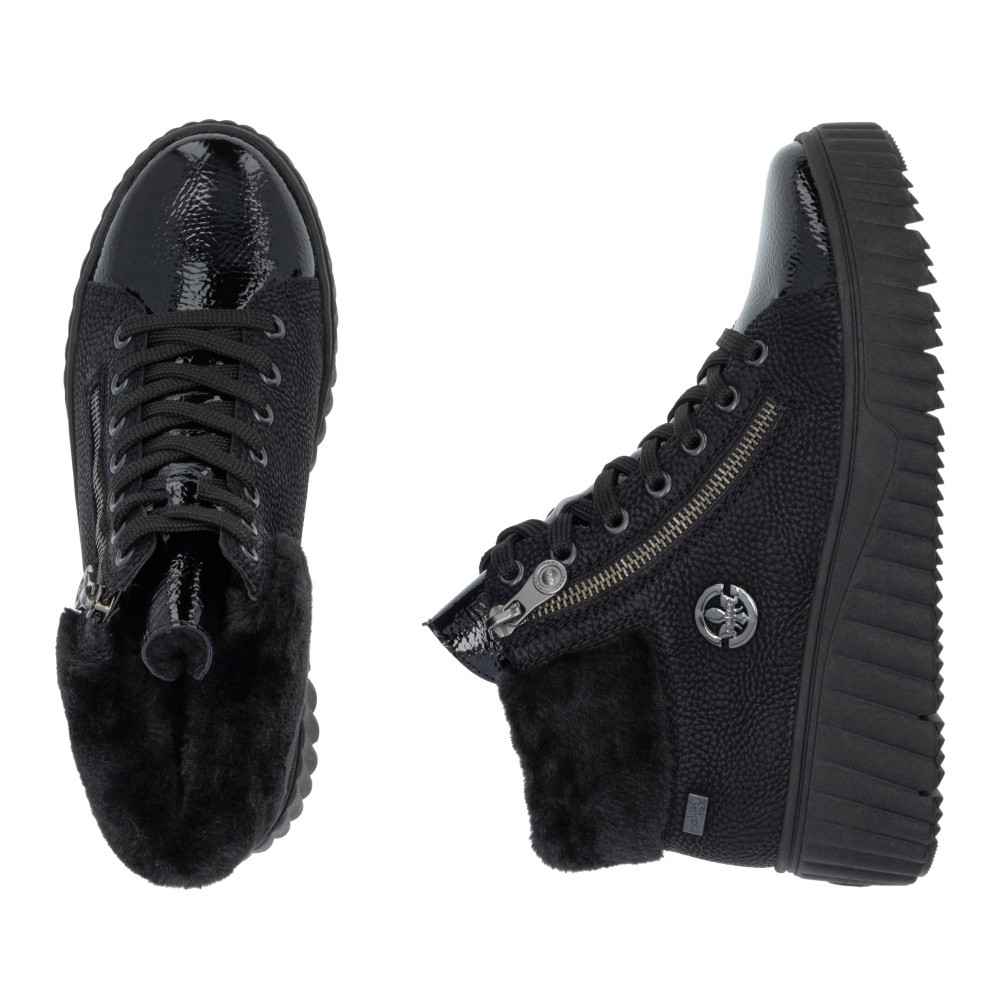 detail Dámská kotníková obuv RIEKER N2505-00 černá W4