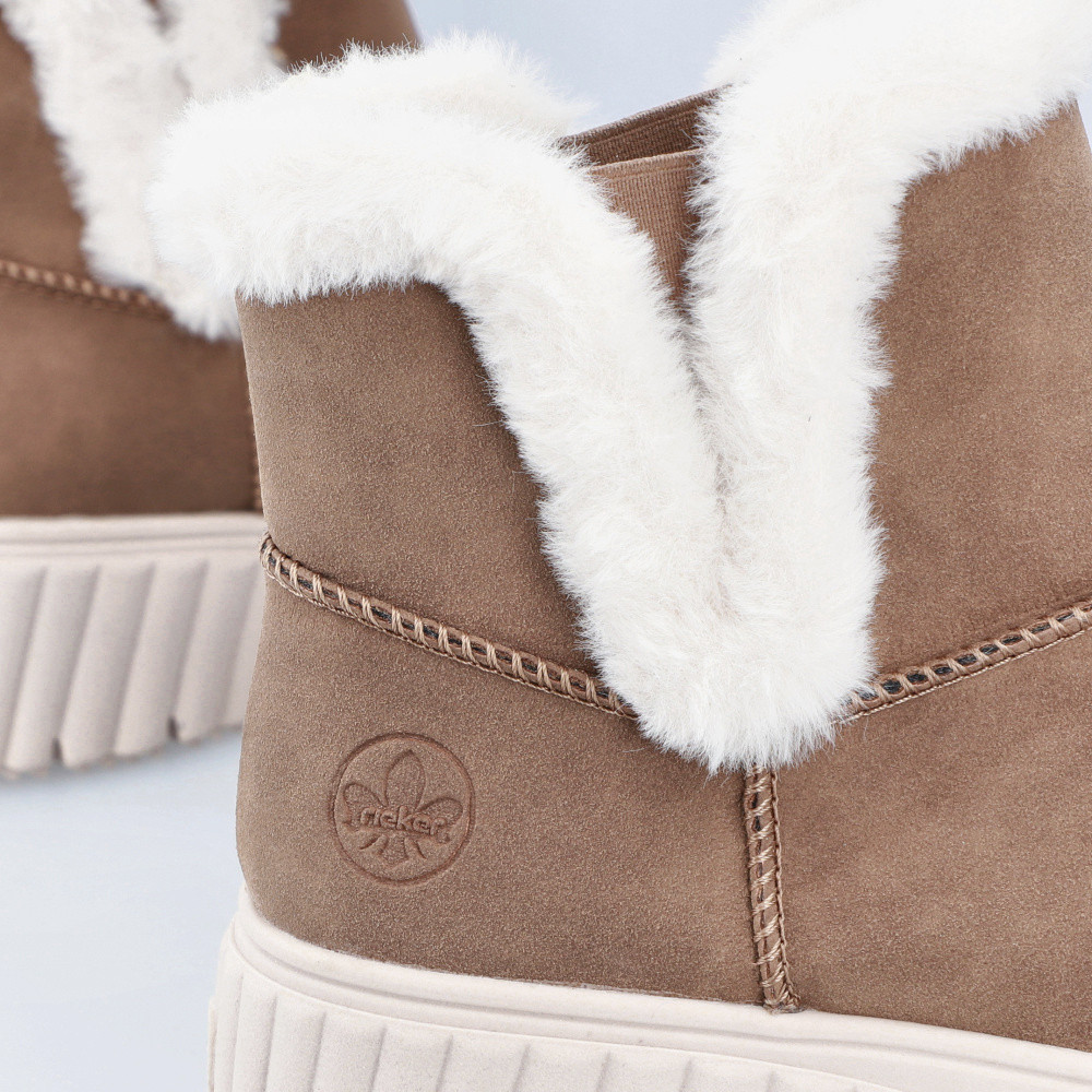 detail Dámská kotníková obuv RIEKER N2560-24 hnědá W4