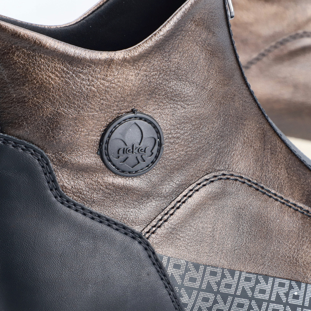 detail Dámská kotníková obuv RIEKER N9381-60 hnědá W4