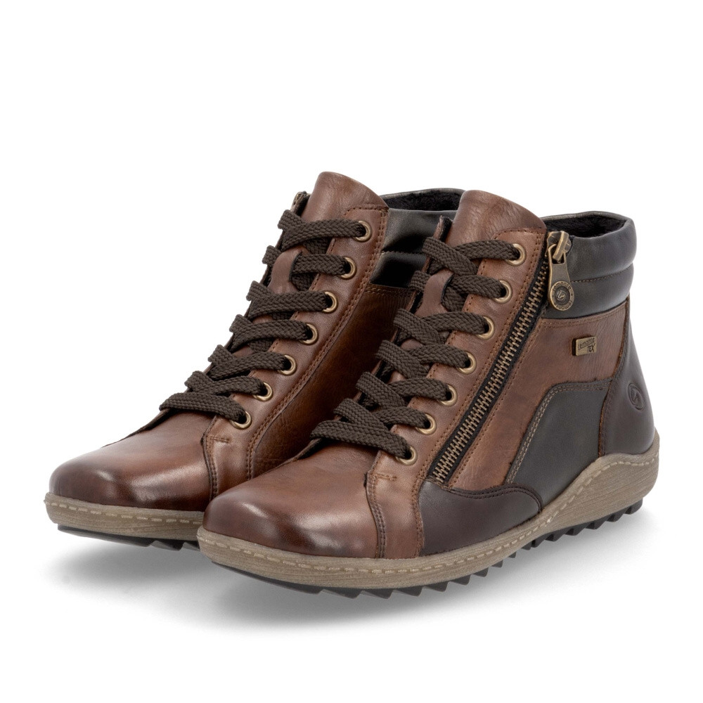 detail Dámská kotníková obuv REMONTE R1458-22 hnědá W4