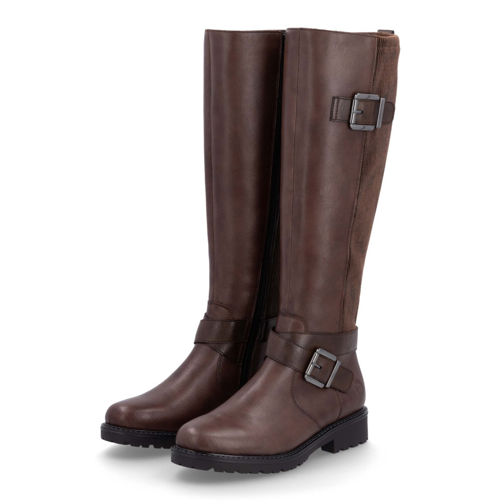 detail Dámské kozačky REMONTE R6593-25 hnědá W4