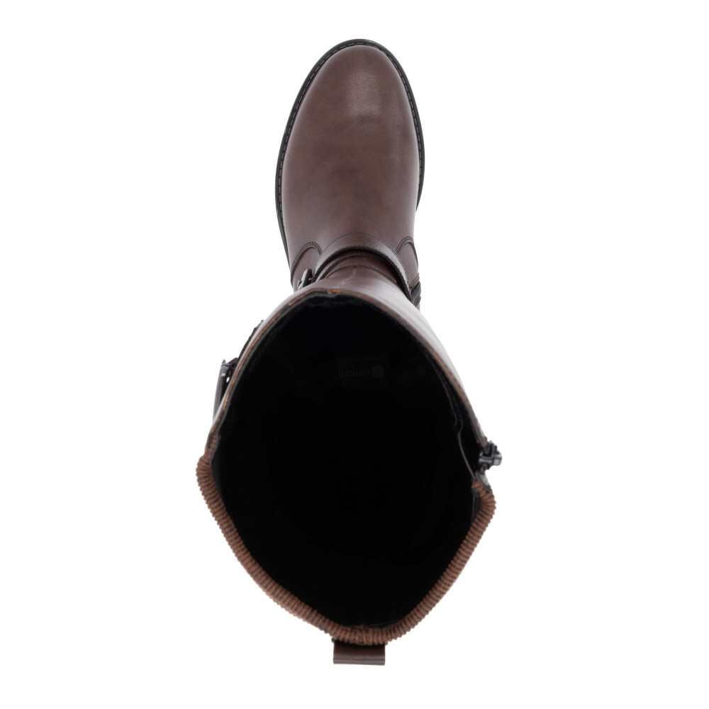 detail Dámské kozačky REMONTE R6593-25 hnědá W4