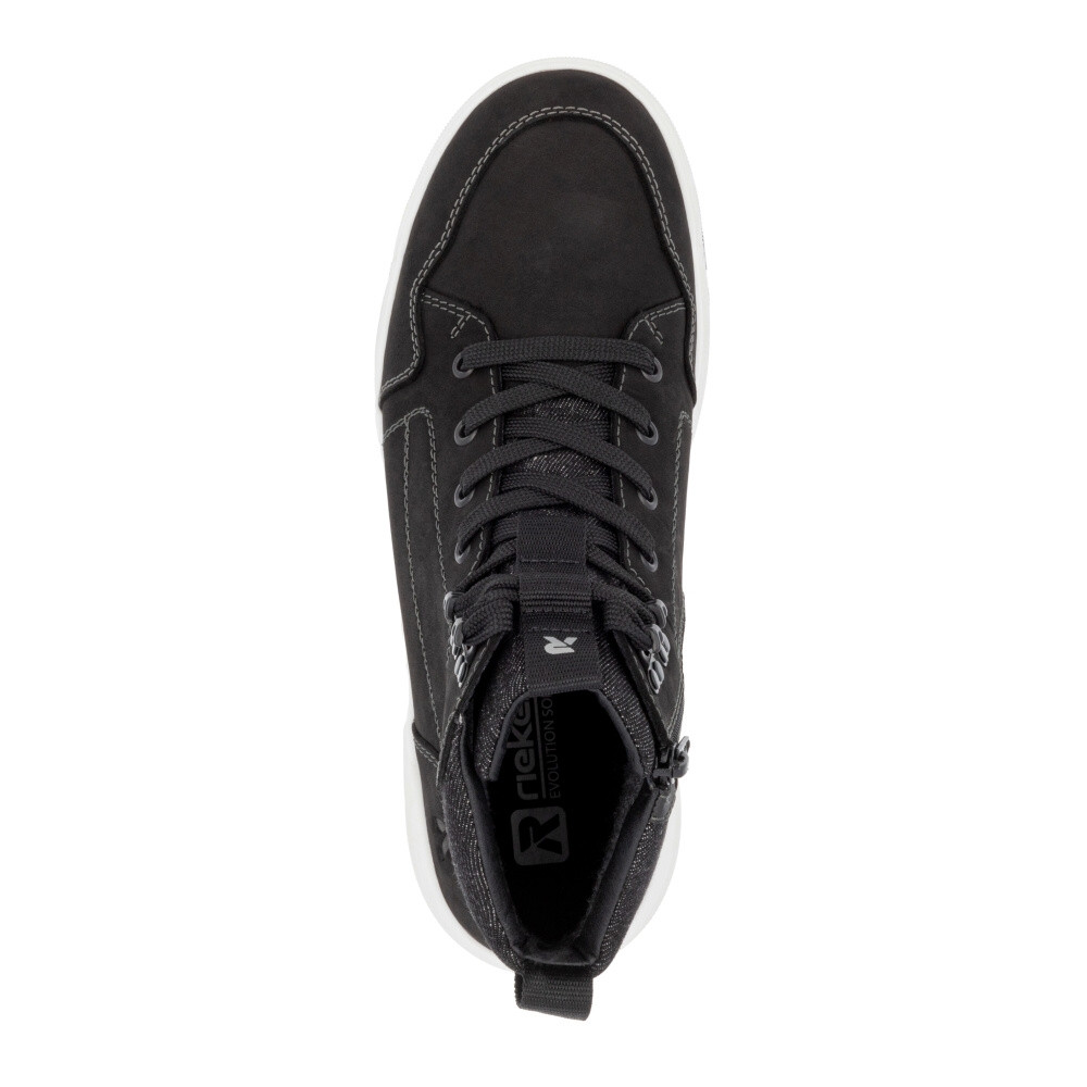 detail Pánska členková obuv RIEKER REVOLUTION U0070-00 čierna W4