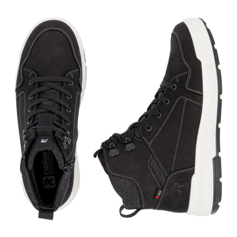 detail Pánska členková obuv RIEKER REVOLUTION U0070-00 čierna W4