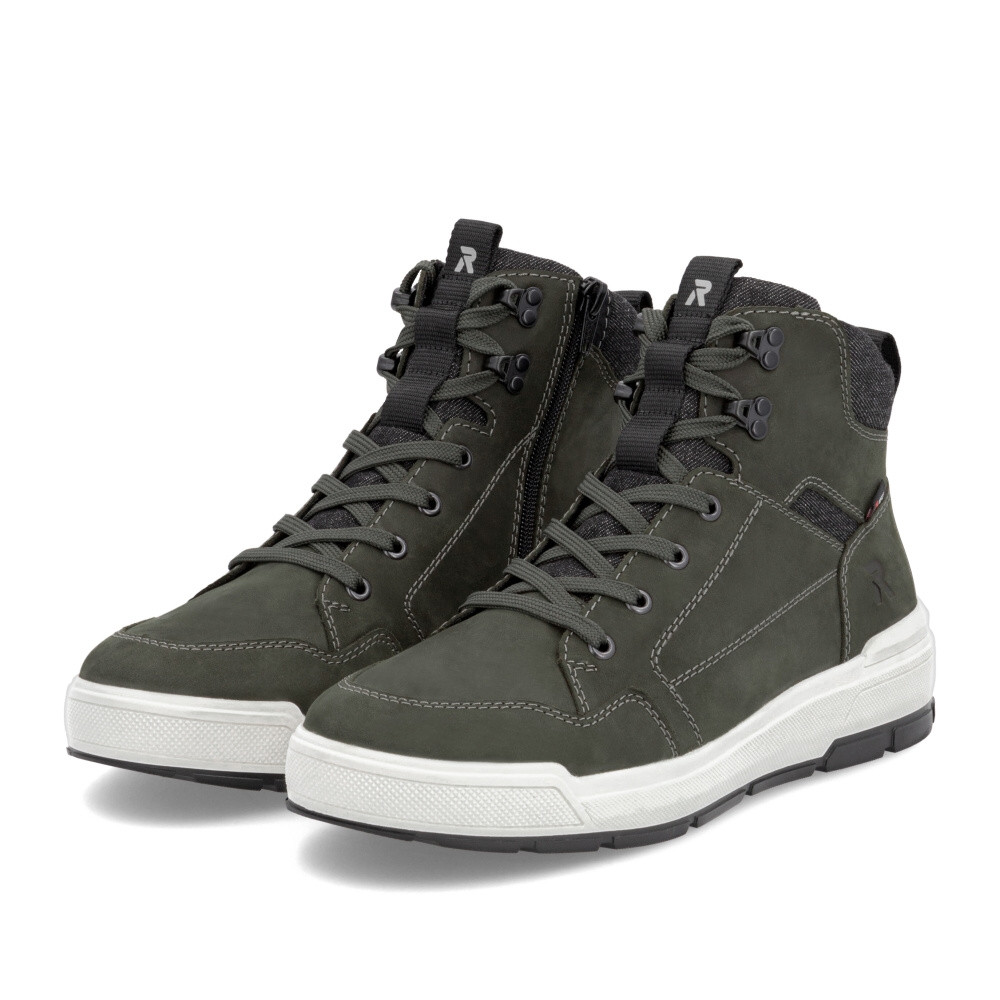 detail Pánská kotníková obuv RIEKER U0070-54 zelená W4