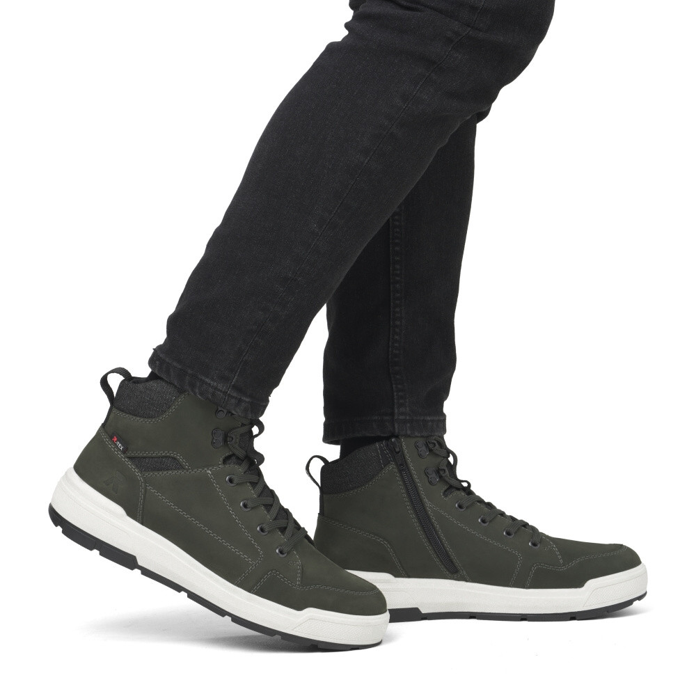 detail Pánská kotníková obuv RIEKER U0070-54 zelená W4