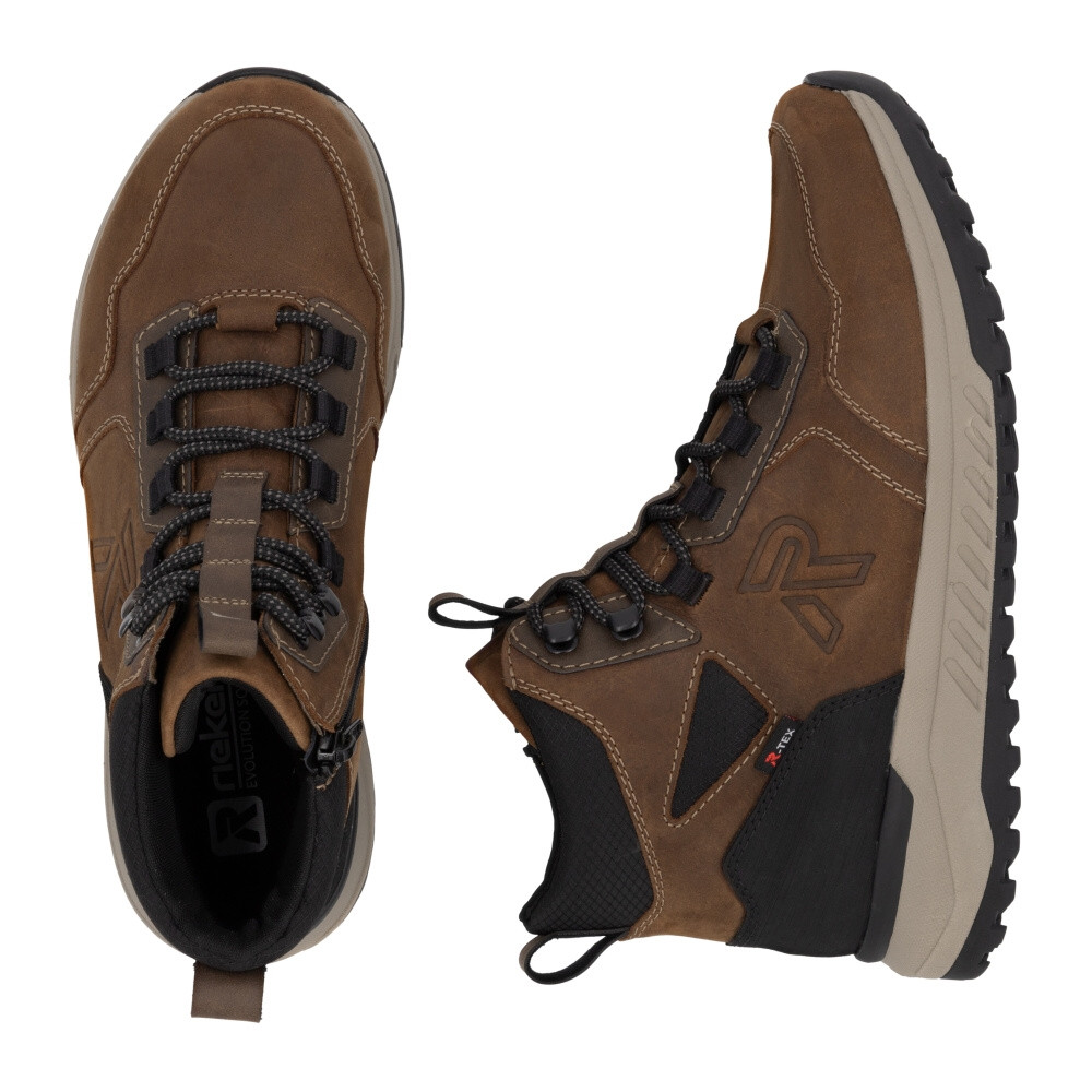 detail Pánska členková obuv RIEKER REVOLUTION U0172-22 hnedá W4