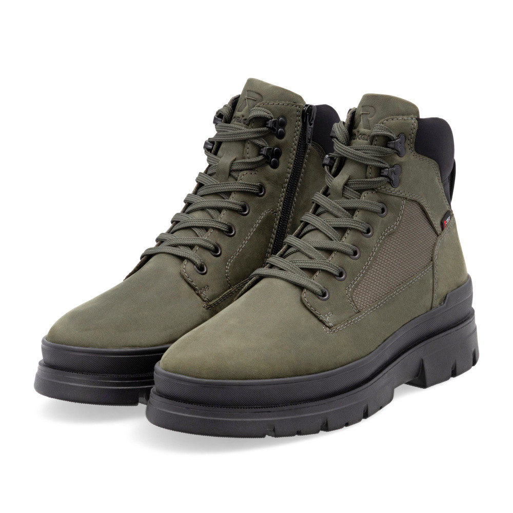 detail Pánská kotníková obuv RIEKER U1270-54 zelená W4