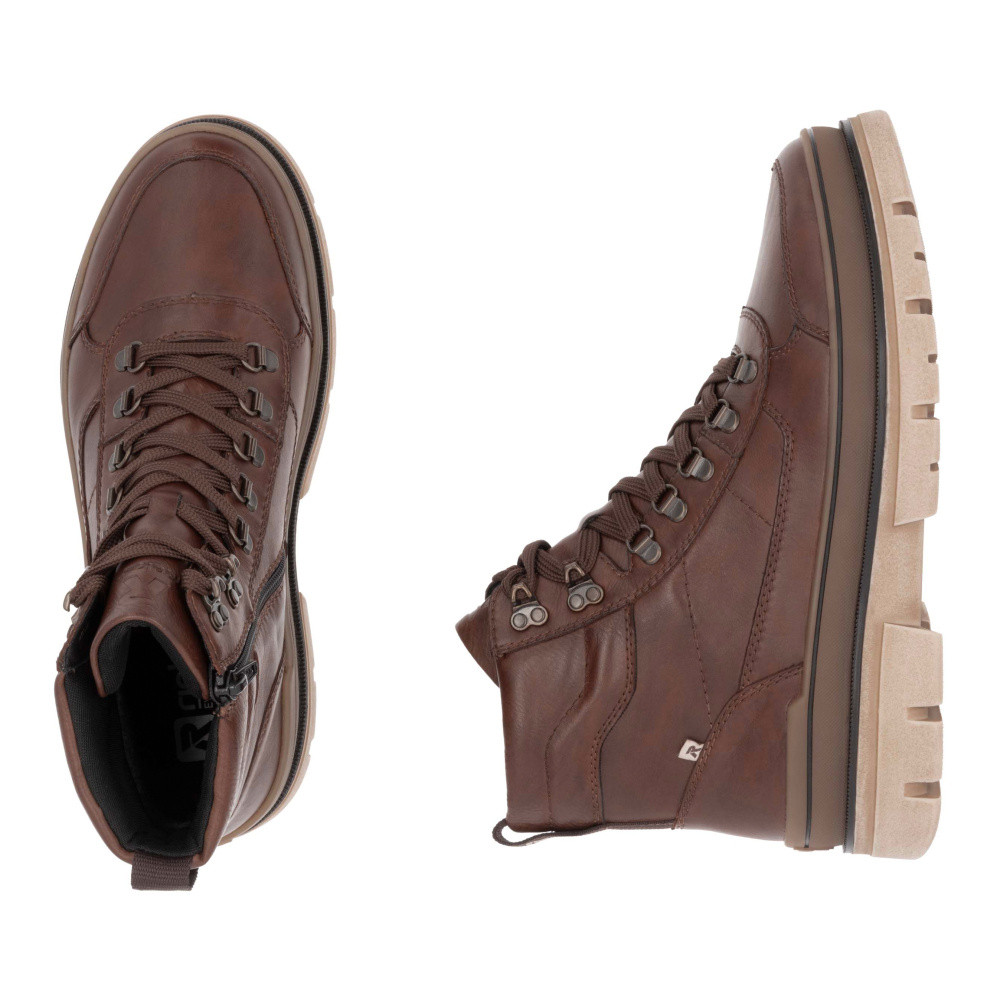 detail Pánská kotníková obuv RIEKER U1271-22 hnědá W4