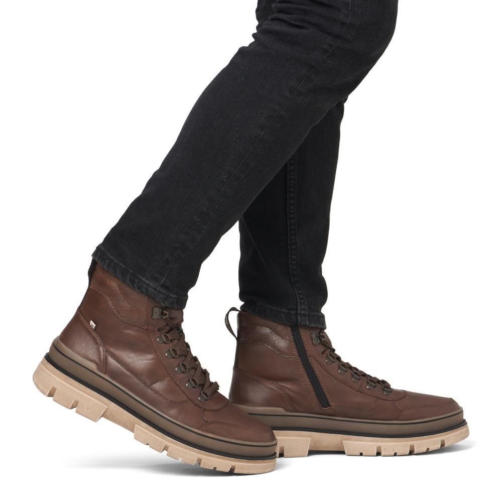 detail Pánská kotníková obuv RIEKER U1271-22 hnědá W4