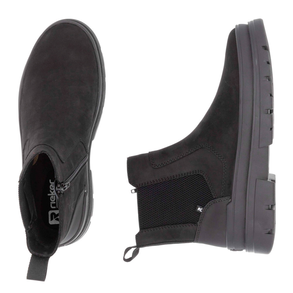 detail Pánská kotníková obuv RIEKER U1272-00 černá W4
