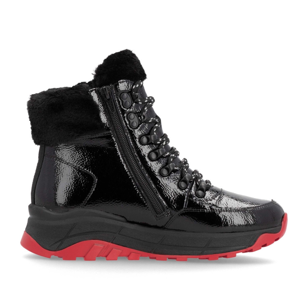 detail Dámská kotníková obuv RIEKER W0063-01 černá W4