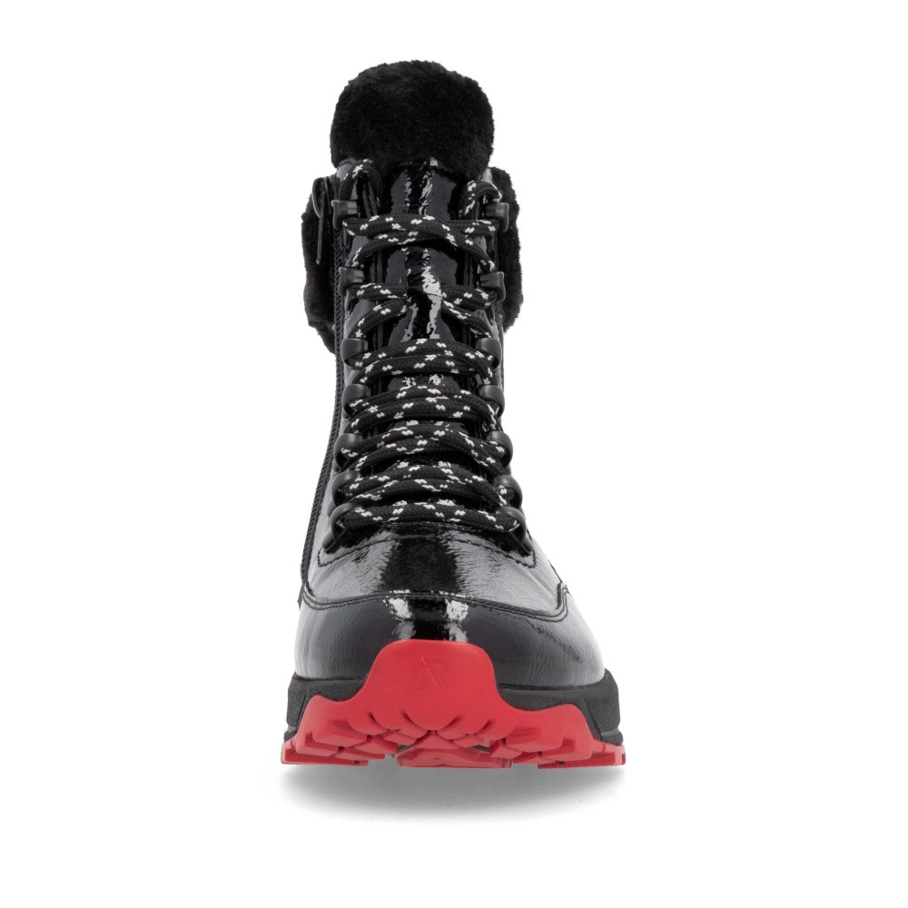 detail Dámská kotníková obuv RIEKER W0063-01 černá W4