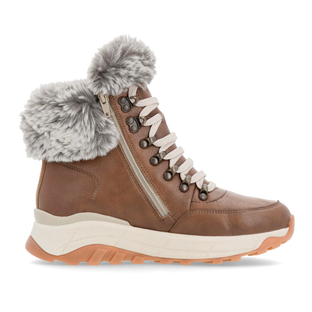 detail Dámská kotníková obuv RIEKER W0063-22 hnědá W4