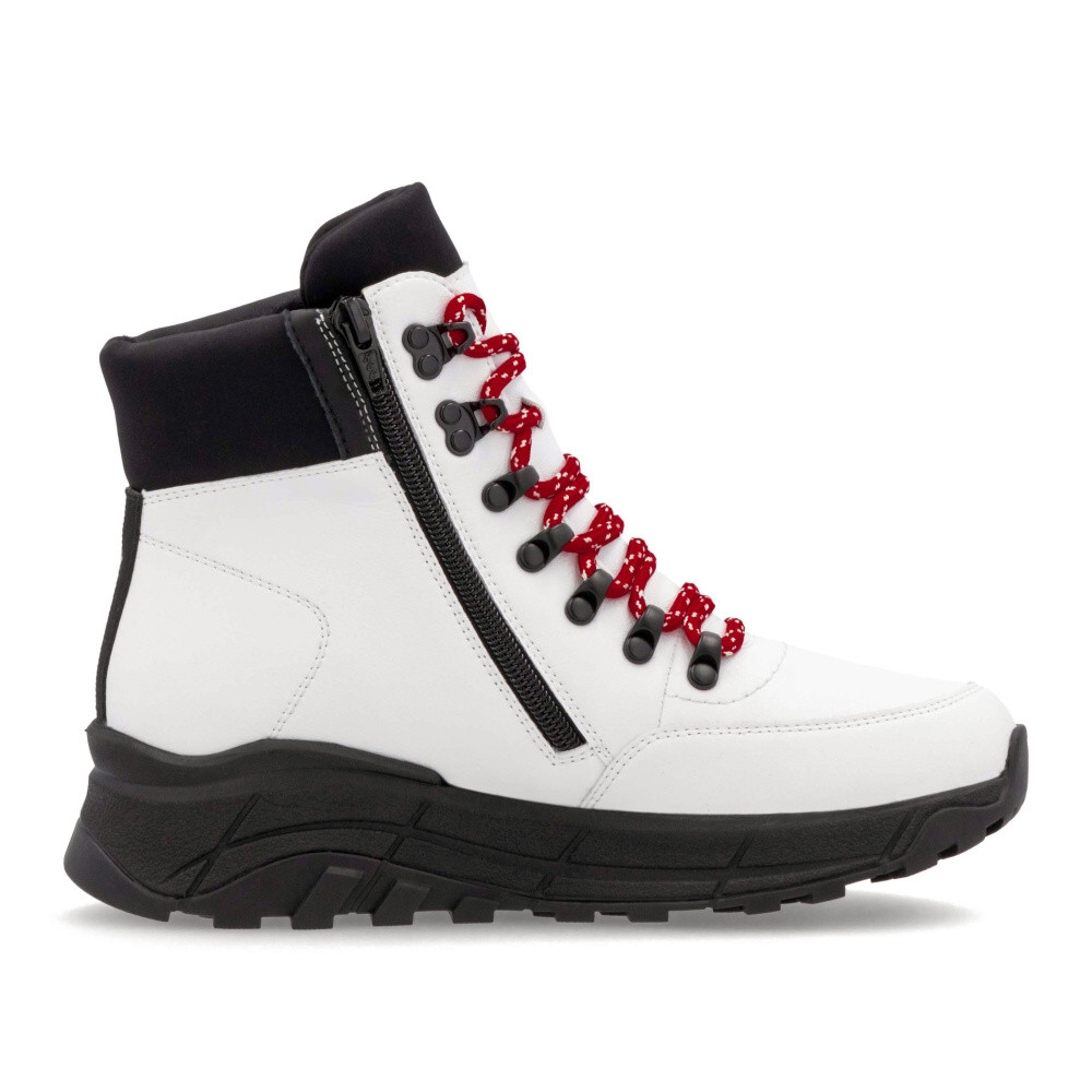 detail Dámská kotníková obuv RIEKER REVOLUTION W0063-81 bílá W4