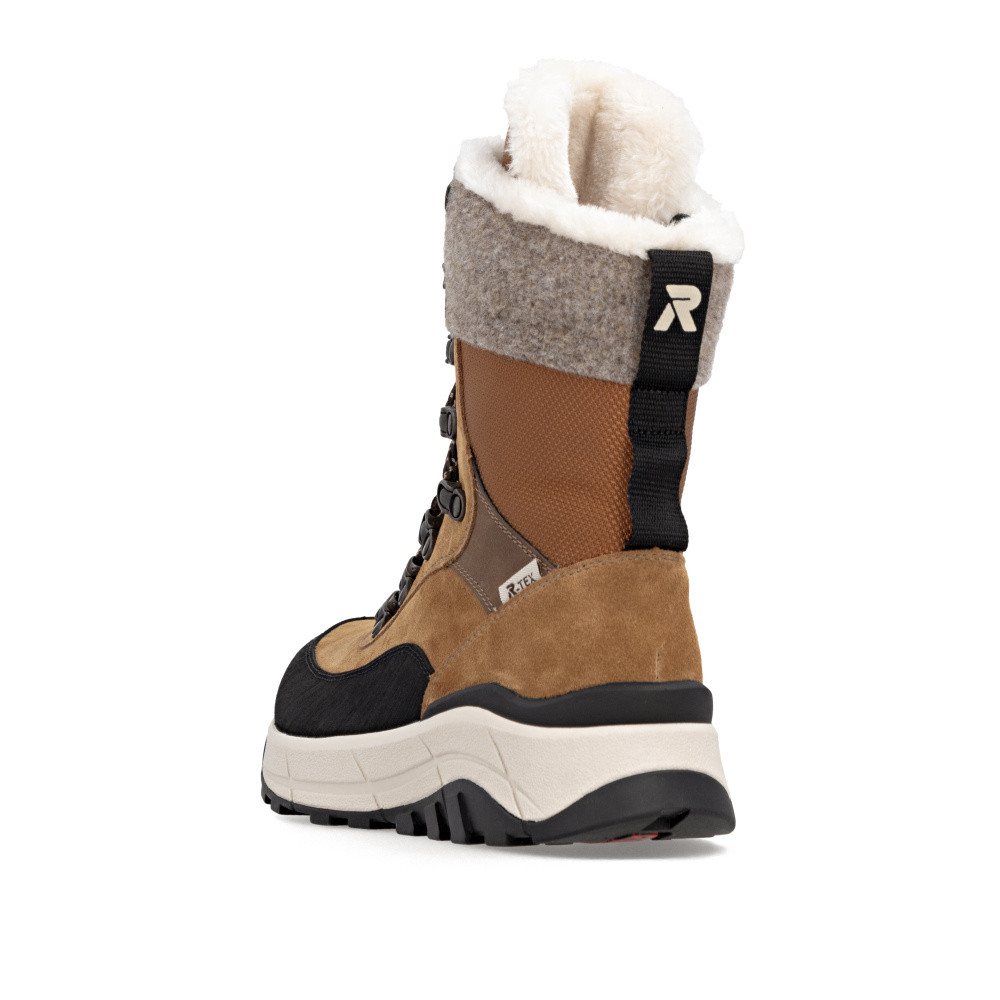 detail Dámská kotníková obuv RIEKER W0066-22 hnědá W5