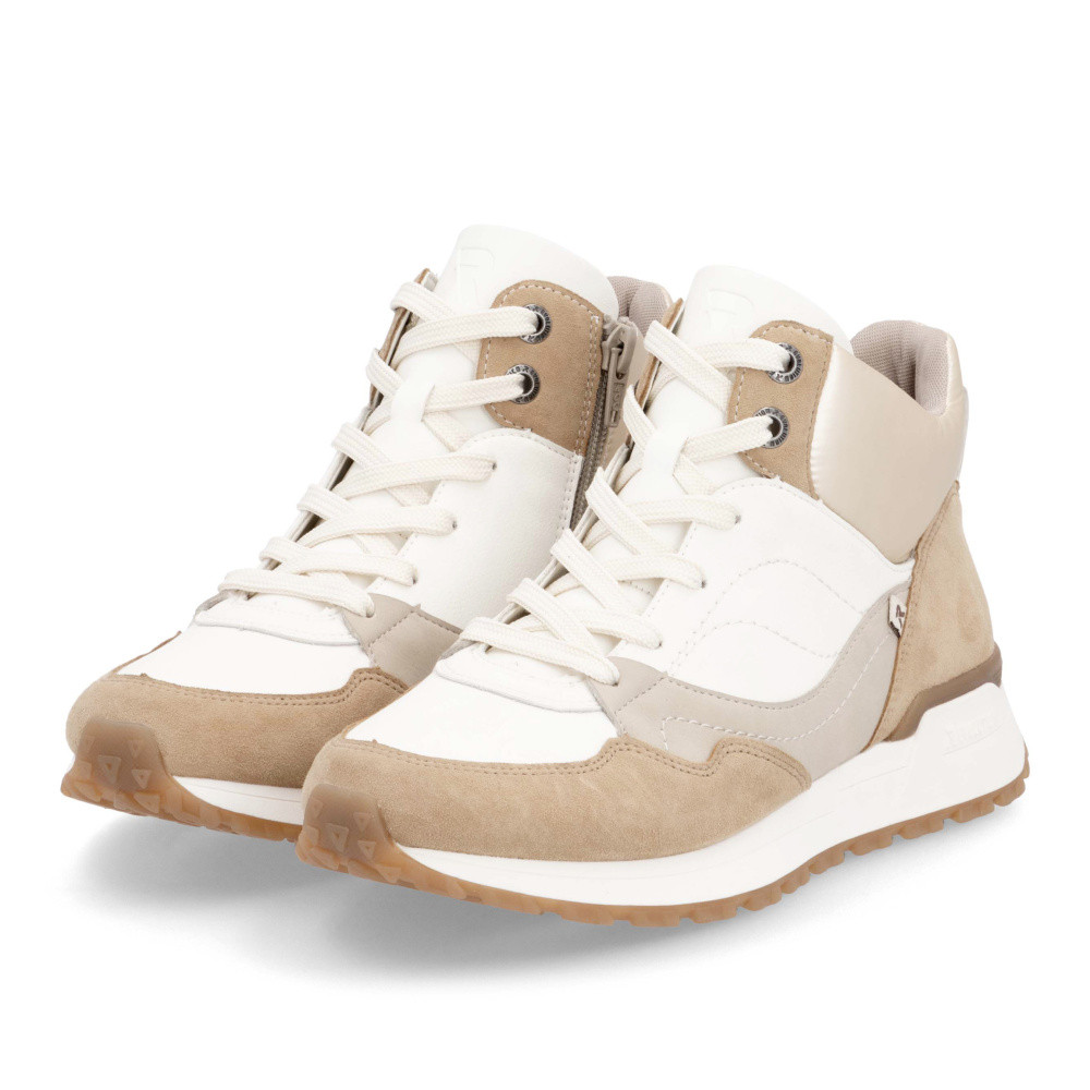 detail Dámská kotníková obuv RIEKER W0672-80 bílá W4