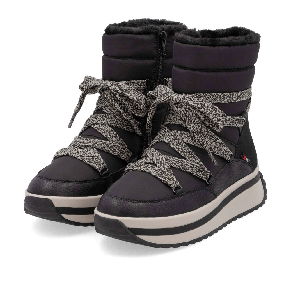 detail Dámská kotníková obuv RIEKER REVOLUTION W0971-00 černá W4