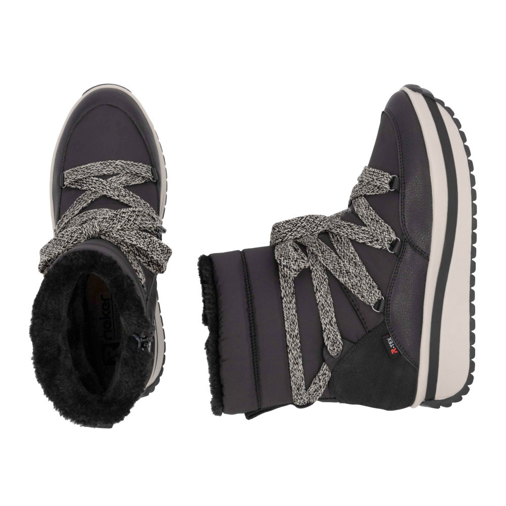 detail Dámská kotníková obuv RIEKER REVOLUTION W0971-00 černá W4