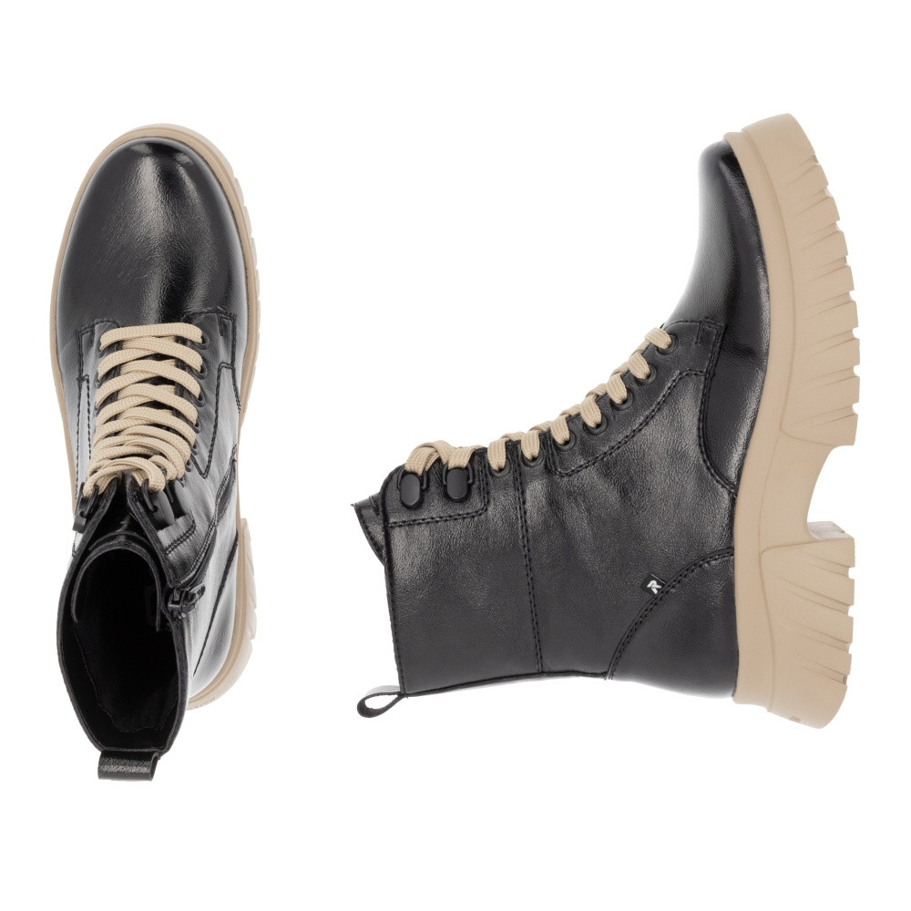 detail Dámská kotníková obuv RIEKER REVOLUTION W1870-00 černá W4