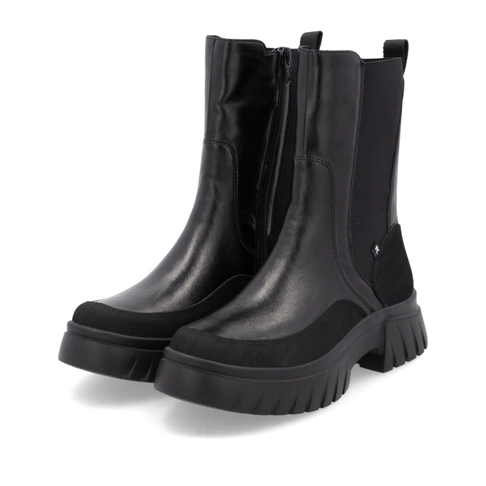 detail Dámská kotníková obuv RIEKER REVOLUTION W1872-01 černá W4